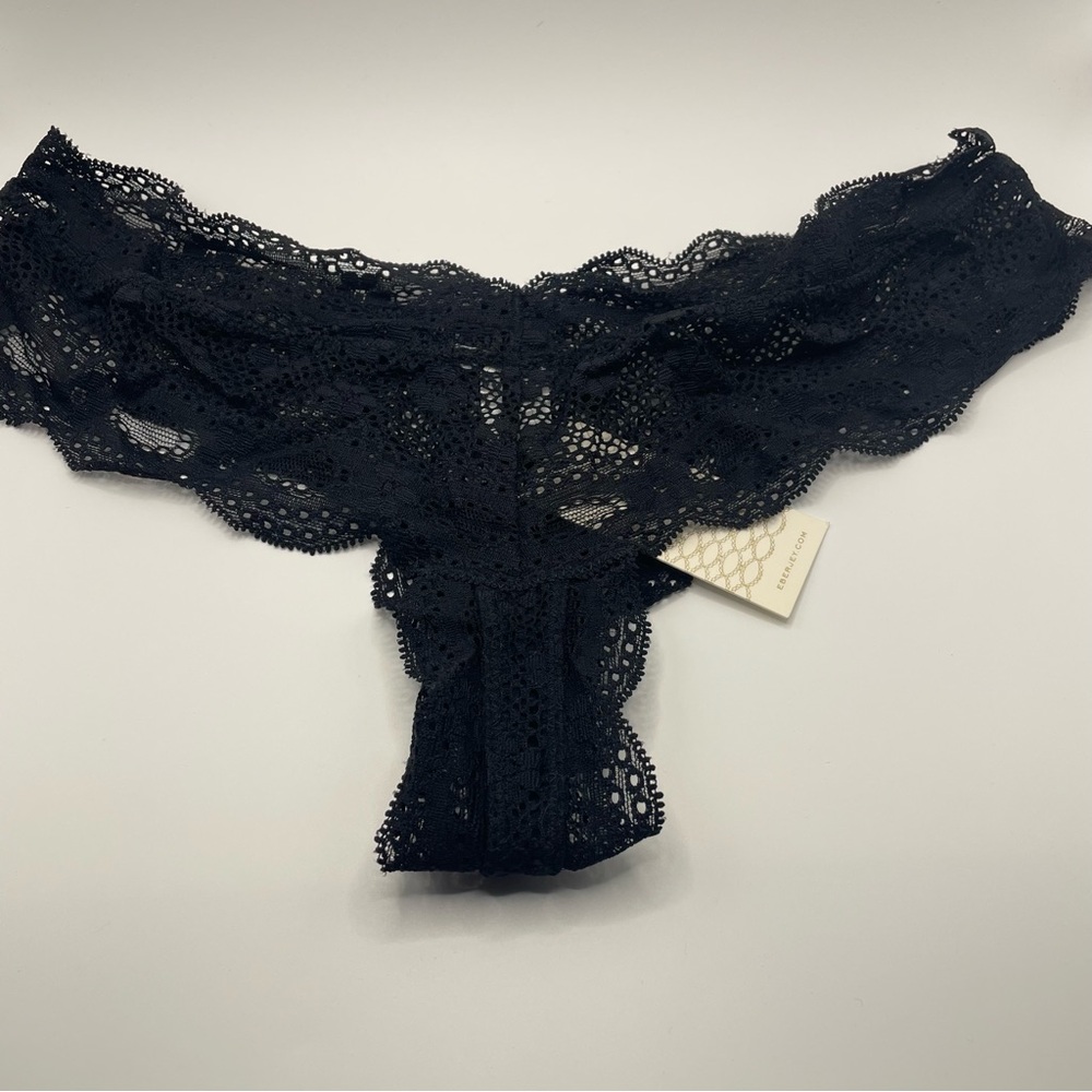 Eberjey India Retro Lace Boythong Boy thong M/L Black - Picture 4 of 6